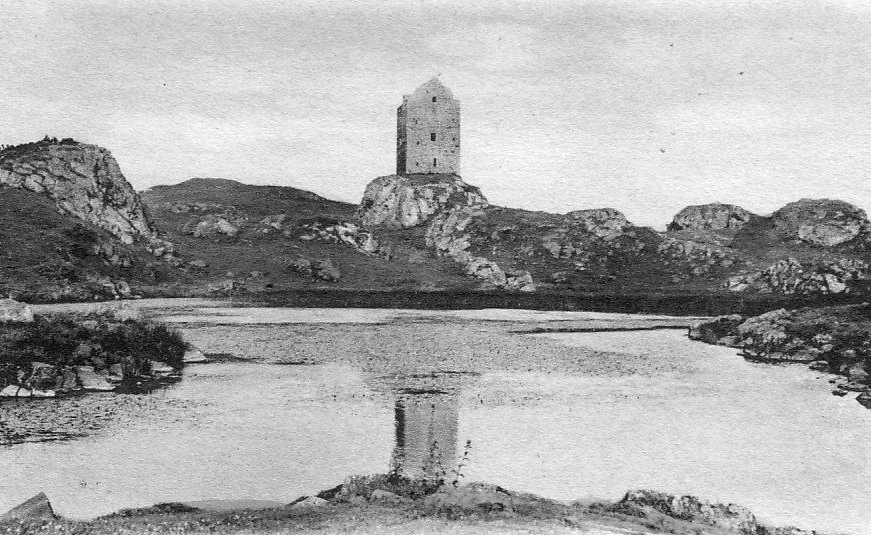 Smailholm Tower, an atmospheric and stark old tower house in a windswept rocky position, long held by the Pringles and near Kelso in the Borders.