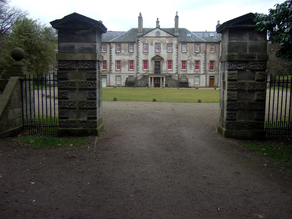 Newhailes House, an atmospheric if somewhat gloomy old mansion with a fantastic period interior, long associated with the Dalrymple family and located in landscaped parkland by the sea near Musselburgh in East Lothian in central Scotland.