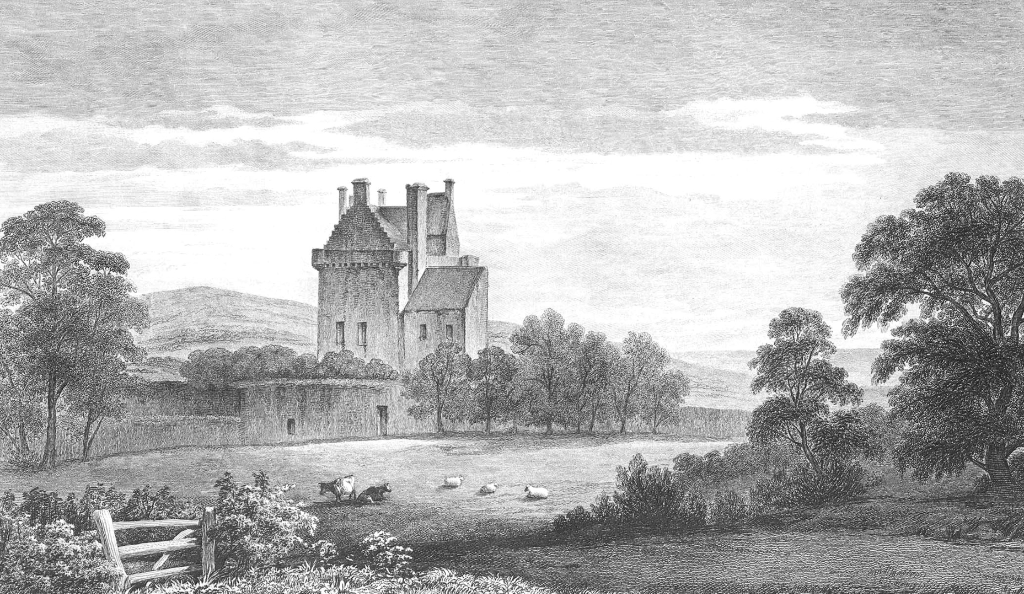 Merchiston Castle, an impressive old tower house, home to the Napiers including John Napier who invented logarithms, and now incorporated into the buildings of Napier University in Edinburgh.