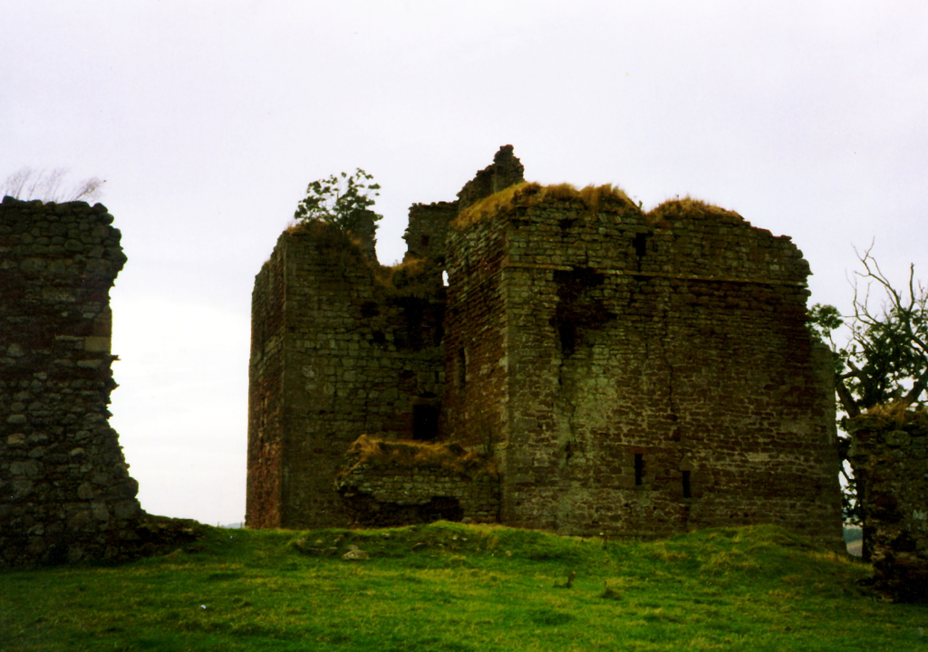 Cessford Castle, a brooding, atmospheric and once strong medieval stronghold, long held by the Kerr family who built Floors Castle, and now in a peaceful location near Kelso in the Borders in southern Scotland.
