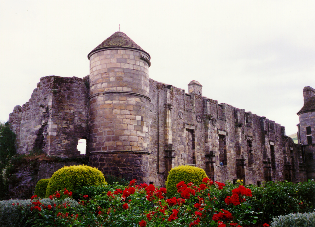 Falkland Palace, a impressive partly ruinous royal residence of the monarchs of Scotland, including James V and Mary Queen of Scots, with some excellent interiors, beautiful gardens and grounds and a real tennis court, in Falkland village, some miles from