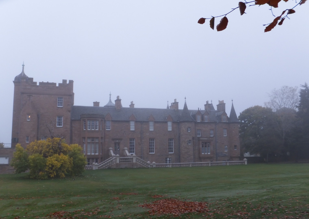 Prestongrange House, an impressive baronial mansion with old work in fine parkland grounds, held by the Kerrs, the Grants, then GrantSutties, and now the golf course of the Royal Musselburgh Golf Club (RMGC), near Prestonpans in East Lothian.