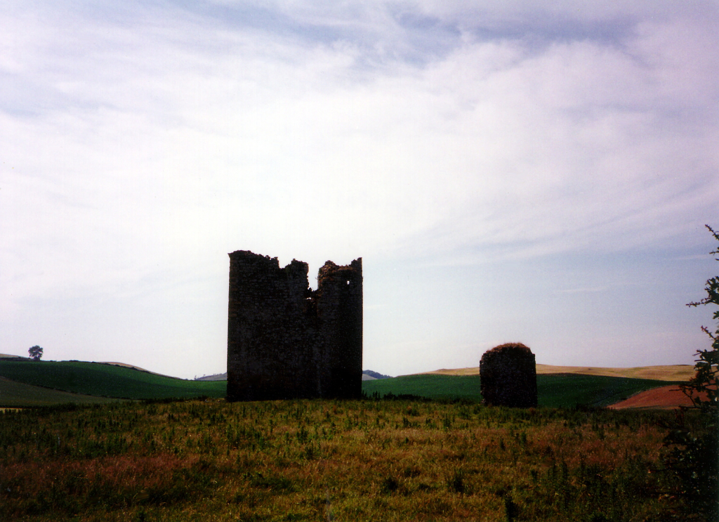Lordscairnie Castle, a strong but ruinous old tower in a pretty spot, held by the Lindsay Earls of Crawford, and some miles from Cupar in Fife in central Scotland.