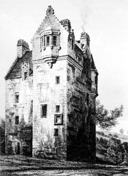 Maybole Castle, a large, impressive and slightly sinister tower house of the Kennedy family of Cassillis, in the interesting Ayrshire burgh of Maybole in southwest Scotland.