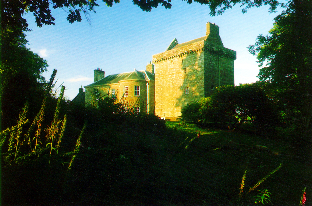 Bonshaw Tower is a fine old tower house and later mansion, in a fine wooded spot, long held by the Irvine family, and near Kirtlebridge in Dumfries and Galloway in southern Scotland.