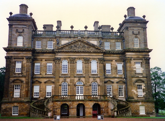 Duff House, a magnificent classical mansion, built for the wealthy Duff family by William Adam, now an art gallery and standing in landscaped policies, near Banff in Aberdeenshire in northeast Scotland.