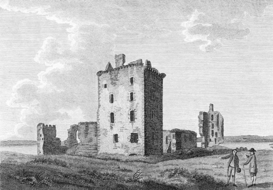 Spynie Palace, a castle despite its name, has one of the most impressive towers in Scotland, and was held by the Bishops of Moray who had their cathedral at Elgin in Moray in northeast Scotland.