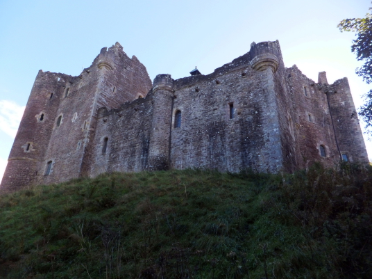 Doune Castle, a magnificent medieval castle in a pretty spot by the River Teith, built by Robert Stewart, Duke of Albany, near Doune in Stirlingshire.