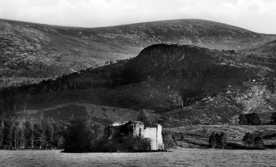Loch an Eilein or Loch an Eilean Castle is a picturesque ruinous old castle of the Wolf of Badenoch on an island in a loch on the Rothiemurchus estate near Aviemore in the Highlands.