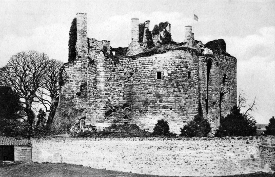Dirleton Castle, a magnificent ruined medieval castle, near North Berwick in East Lothian