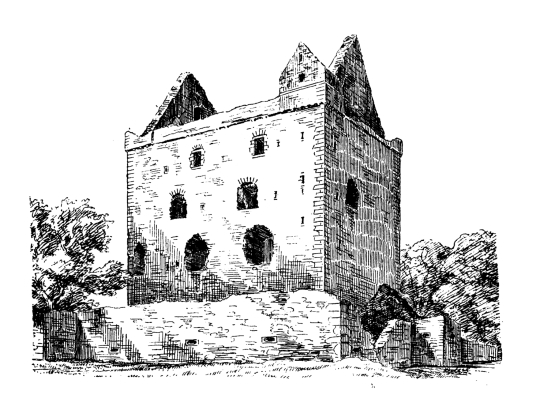 Newark Castle is a strong but ruinous old tower in a peaceful spot, built by the Douglases and scene of a cruel massacre, in the grounds of Bowhill, near Selkirk in the Borders in the south of Scotland.