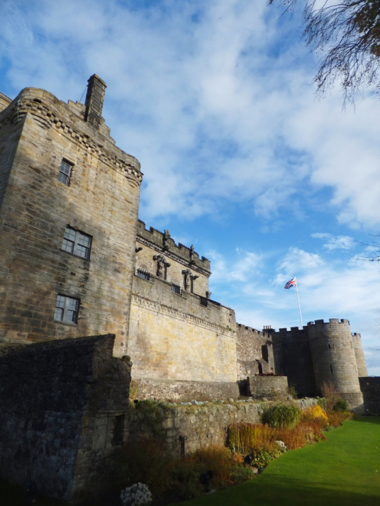 Gatehouse and palace of Stirling Castle, a magnificent royal stronghold and palace of the monarchs of Scotland, with the sumptuous palace of James V, great hall, chapel royal, king's old buildings, old kitchens and much else, above the historic burgh of S