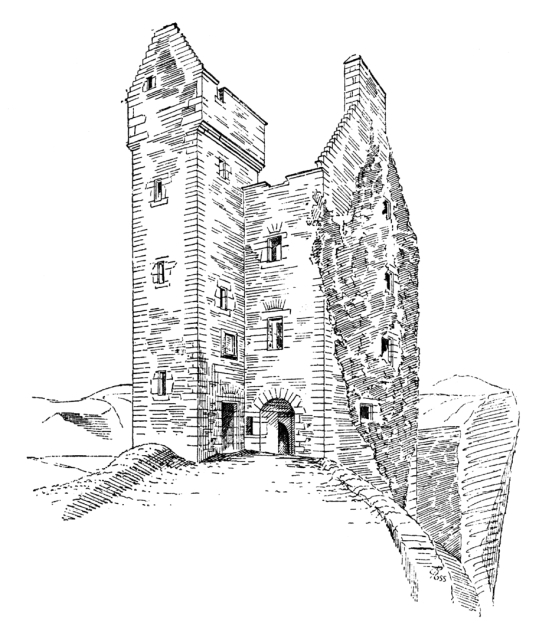 Gylen Castle, a compact but impressive tower house, built by the MacDougalls, in a beautiful spot overlooking the Firth of Lorn on the lovely island of Kerrera, near Oban in Argyll.