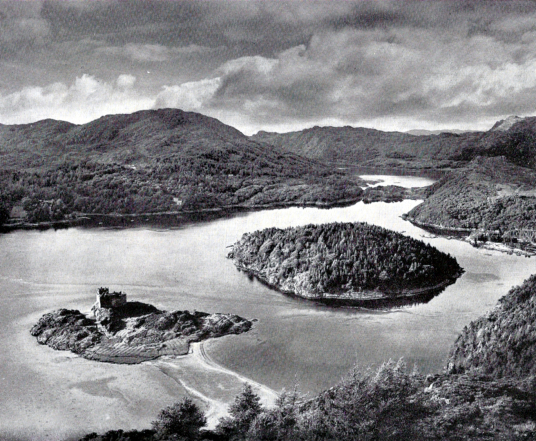 Castle Tioram, an imposing ruinous old castle in a wonderful spot on a tidal island in a beautiful part of Scotland, long held by the MacDonalds of Clan Ranald, and a few miles from Acharcle on the west coast of Highland Scotland.