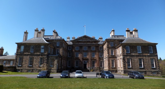Dalkeith Palace, the magnificent mansion, including an old castle, of the Douglases and then the Scott Dukes of Buccleuch, set in beautiful landscaped policies and now a country park with lovely walks, cafe, restaurant and shop, near the town of Dalkeith