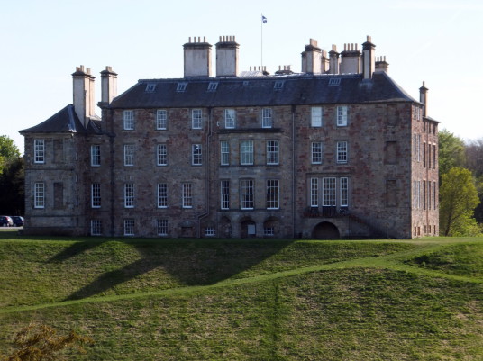 Dalkeith Palace, the magnificent mansion, including an old castle, of the Douglases and then the Scott Dukes of Buccleuch, set in beautiful landscaped policies and now a country park with lovely walks, cafe, restaurant and shop, near the town of Dalkeith 