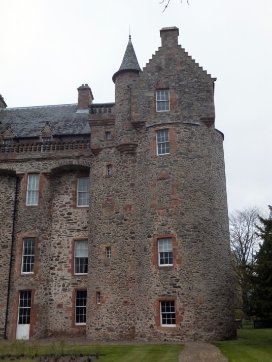Thirlestane Castle, a fabulous old castle and mansion with many sumptuous chambers, long held by the powerful Maitlands of Lauderdale, and in lovely gardens and grounds near Lauder in the Borders in southern Scotland.