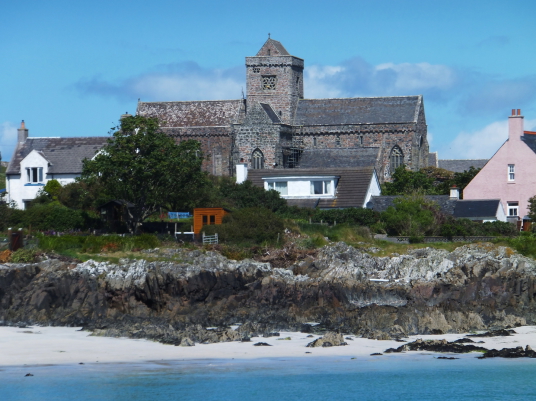 Iona Abbey, Inverary Castle, a magnificent towered mansion, the seat of the Campbell Dukes of Argyll and located among colourful gardens in a beautiful spot by Loch Fyne near the attractive burgh of Inveraray in Arygll.