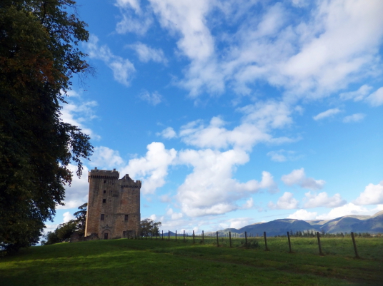 Clackmannan Tower, an impressive and picturesque old tower house of the Bruces in a prominent spot