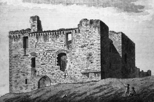 Crichton Castle, a fabulous ruined medieval castle in a pretty spot above the River Tyne, held by the Crichtons, Hepburn and Stewart Earls of Bothwell, near to Pathhead and Edinburgh