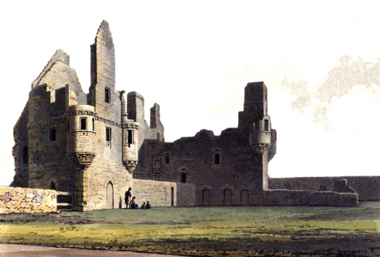 Earl's Palace, near the Bishop's Palace, a fabulous complex of two ruinous palaces by St Magnus Cathedral in Kirkwall, the capital of Orkney.