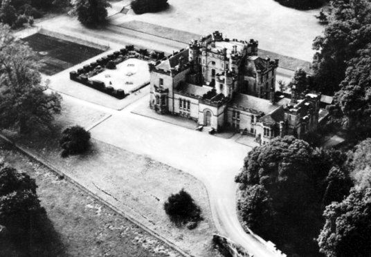 Oxenfoord Castle is a magnificent mansion incorporating an old castle, long held by the Macgills (Makgills) and then the Dalrymples, set in fine grounds some miles south of Dalkeith in central Scotland.
