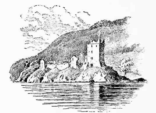 Urquhart Castle, a scenic old ruinous stronghold in a beautiful location on the banks of the famous Loch Ness, home to the legendary Loch Ness Monster, near Inverness in the Highlands in the north of Scotland.