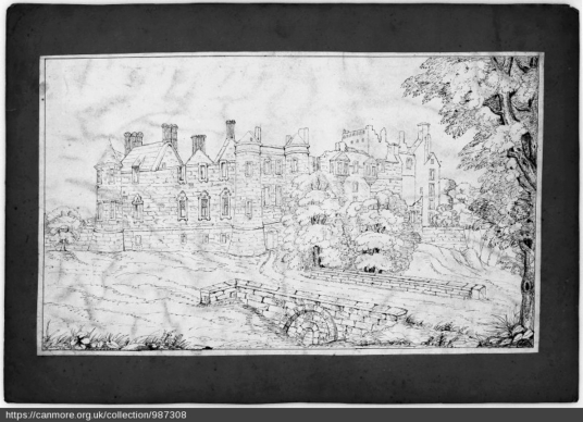 Seton Palace from S, © RCAHMS, http://canmore.org.uk/collection/987308