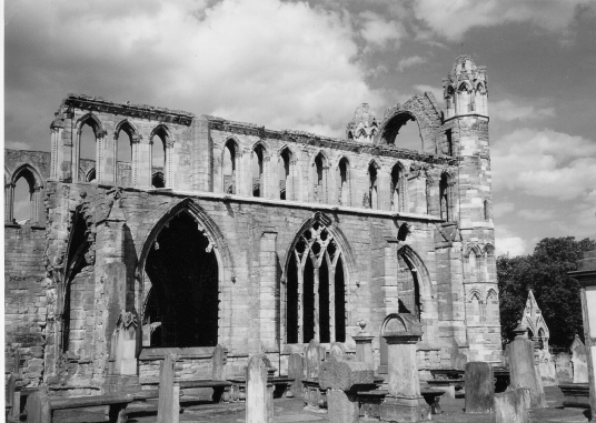 Elgin Cathedral, Spynie Palace, a castle despite its name, has one of the most impressive towers in Scotland, and was held by the Bishops of Moray who had their cathedral at Elgin in Moray in northeast Scotland.