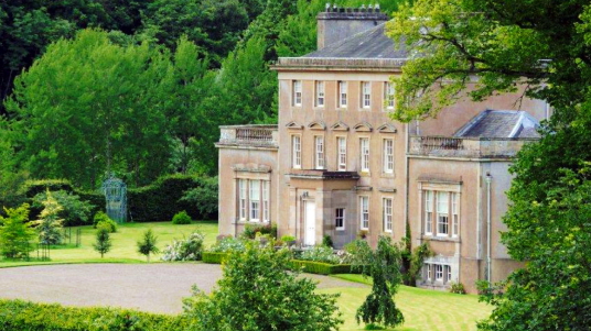 Carolside House, a fine mansion with lovely gardens, held by the Homes, near Earlston in the Borders in southern Scotland.