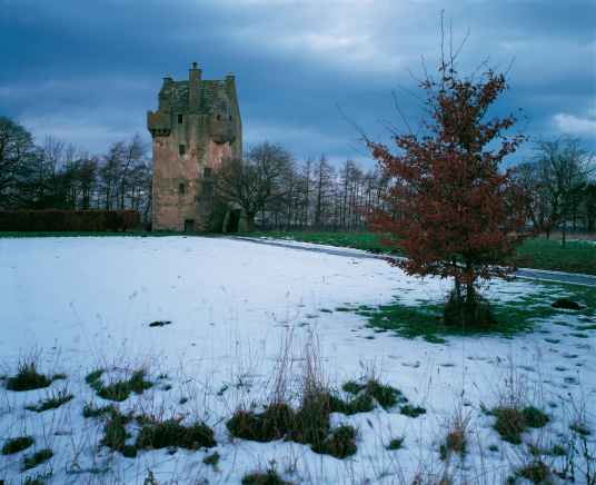 Coxton Tower is a fine, well-preserved tower house, long held by the Innes family, and near Elgin in Moray in north-east Scotland.