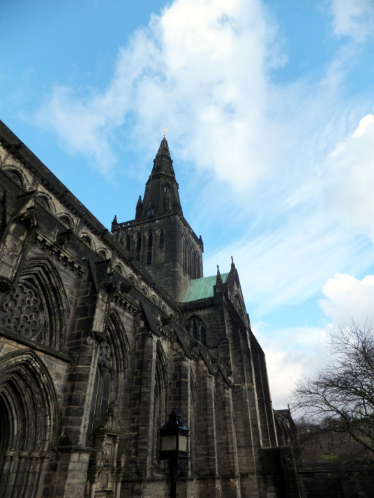 Glasgow Cathedral, near to Glasgow Castle, which although once a strong castle, has gone, replaced by Glasgow Infirmary in Scotland's largest city.