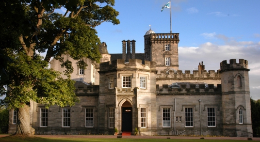 Winton Castle, a fine old Renaissance mansion incorporating a castle, long held by the Seton Earls of Winton, and standing in gardens and wooded policies near Pencaitland and Tranent in East Lothian in central Scotland.