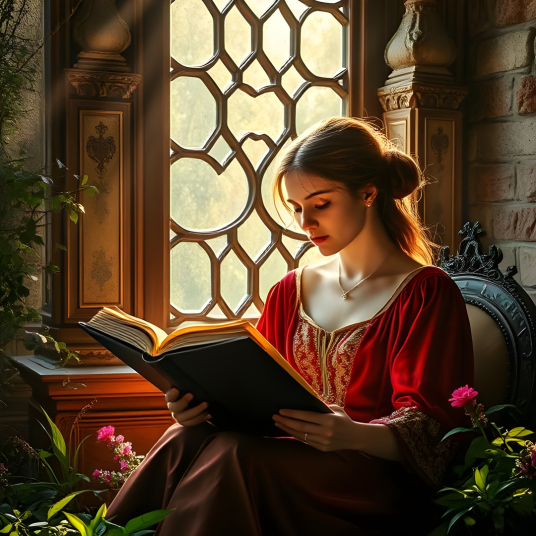 Read a book, image by Eailain
