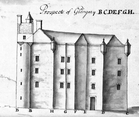 Invergarry Castle, an impressive and picturesque ruinous old tower of the MacDonnells (MacDonalds) of Clan Ranald in a pretty spot on Loch Oich and in the grounds of the Glengarry Castle Hotel, near Fort Augustus in the Highlands of Scotland.