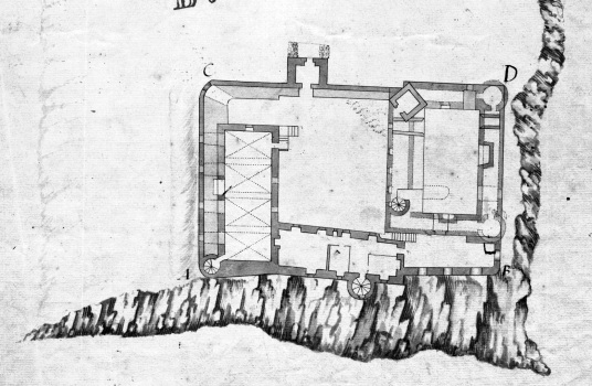 Plan, Duart Castle, an impressive and picturesque old stronghold perched on a rock by the sea, long home to the Macleans and near Craignure on the island of Mull in western Scotland.
