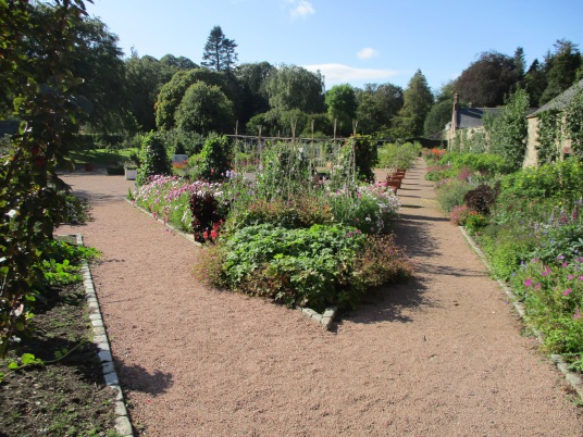 Walled garden, Fyvie Castle, a large and sumptuous old castle, held successively by the Lindsays, Prestons, Meldrums, Setons, Gordons and then Leiths, with an impressive interior, set in beautiful gardens and landscaped policies, near Rothienorman in Aber