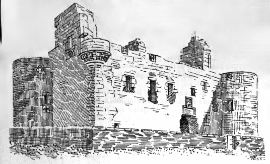 Muness Castle is the most northerly castle in Britain, and is a fine impressive ruin in a quiet and lonely spot on the island of Unst in the Shetland islands in the far north of Scotland, once home to the Bruces, incomers to Shetland.
