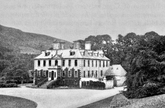 Craigdarroch House, an elegant classical  mansion by William Adam, long associated with the Fergusson family, near Moniaive in Dumfriesshire in south-west Scotland