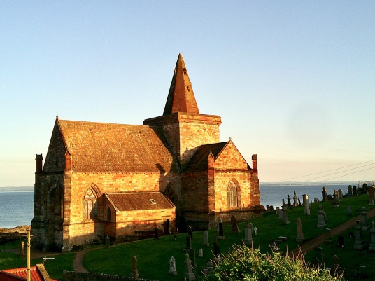 St Monans Old Kirk, Newark Castle, near the pretty fishing village of St Monans in the East Neuk of Fife, is a picturesque crumbling ruin on cliffs above the Firth of Forth, once owned by the Covenanter general Sir David Leslie.