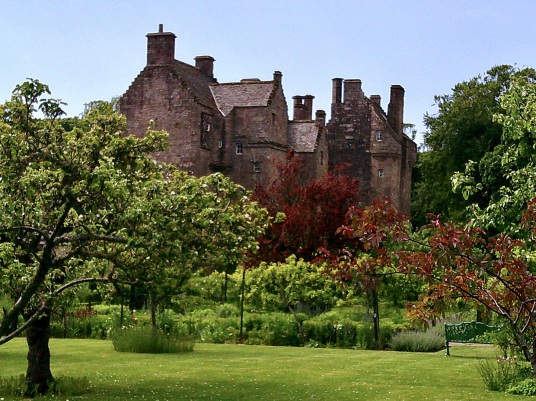 Kellie Castle is a large and an attractive old tower house, once held by the Oliphants and then the Erskine Earls of Kellie, set in a beautiful spot with a stunning gardens, near Elie in Fife in central Scotland.