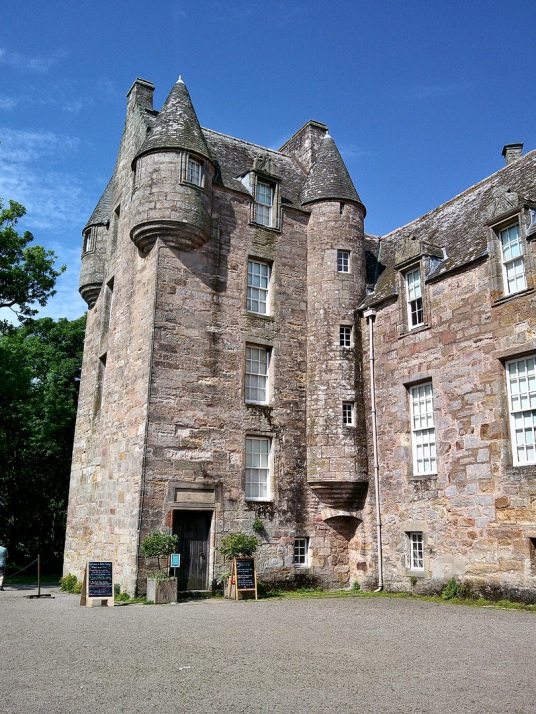 Kellie Castle is a large and an attractive old tower house, once held by the Oliphants and then the Erskine Earls of Kellie, set in a beautiful spot with a stunning gardens, near Elie in Fife in central Scotland.